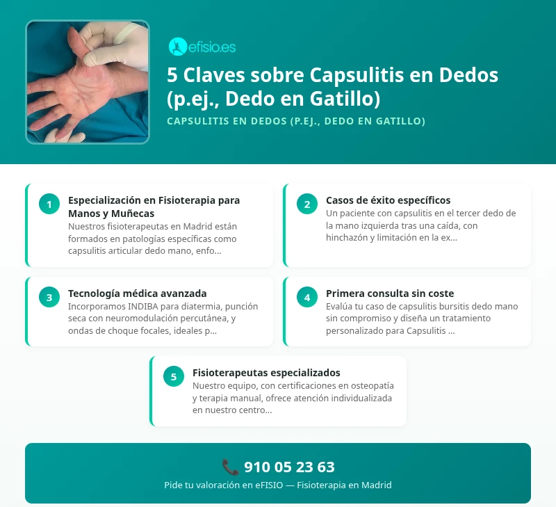 Capsulitis de Dedo: Cuando un Tropezón se Complica