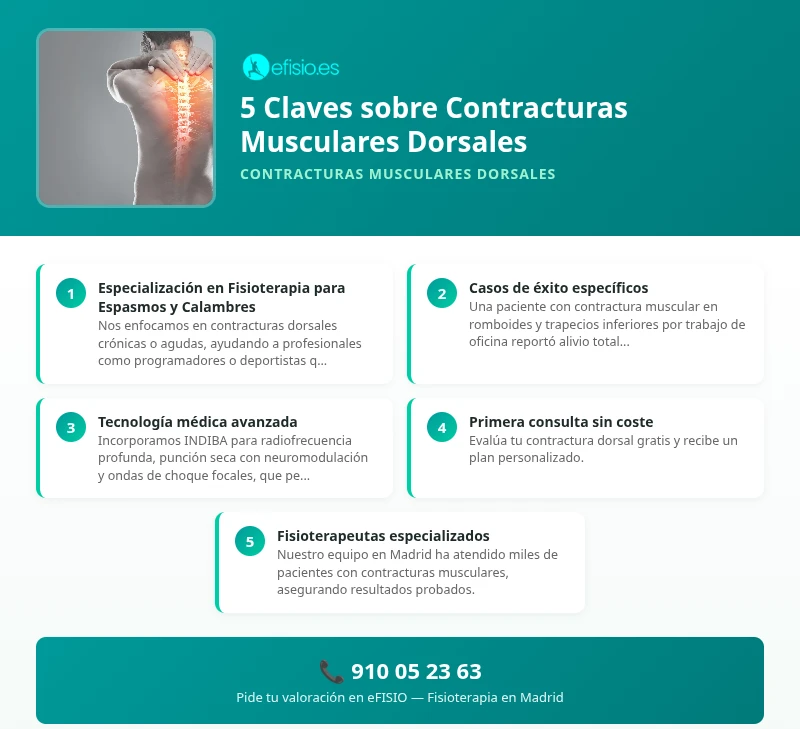 Infografía: Contracturas Musculares Dorsales - causas y tratamiento