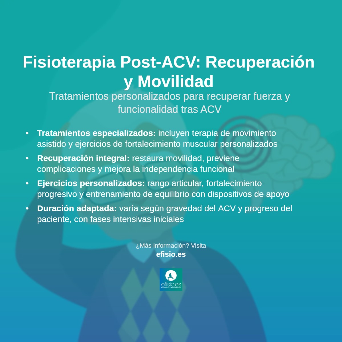 Imagen resumen sobre Accidente Cerebrovascular (ACV)