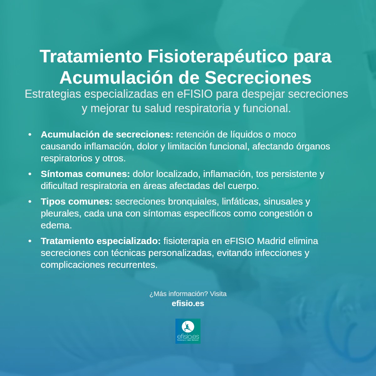 Imagen resumen sobre Acumulación de Secreciones