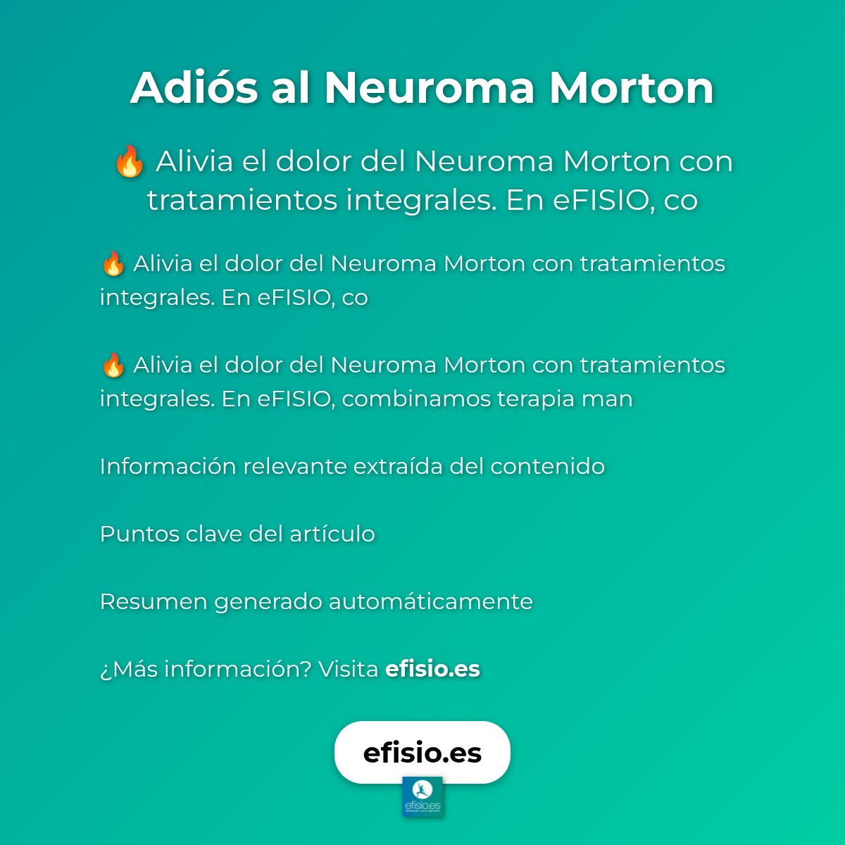 Adiós al Neuroma Morton