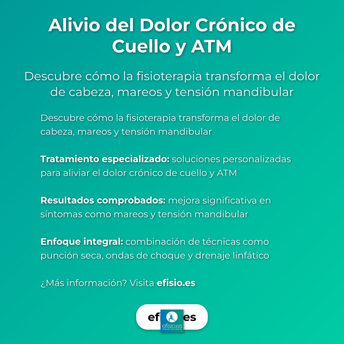 Imagen resumen sobre Alivio del Dolor Crónico de Cuello y ATM
