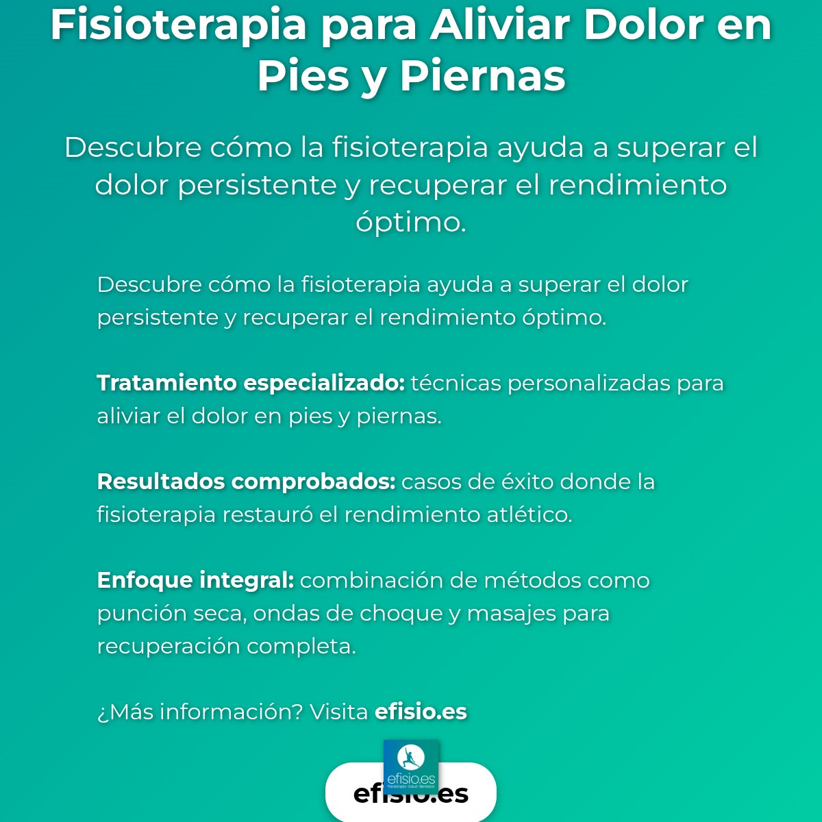 Imagen resumen sobre Alivio Dolor Pies y Piernas: Caso Éxito Fisioterapia