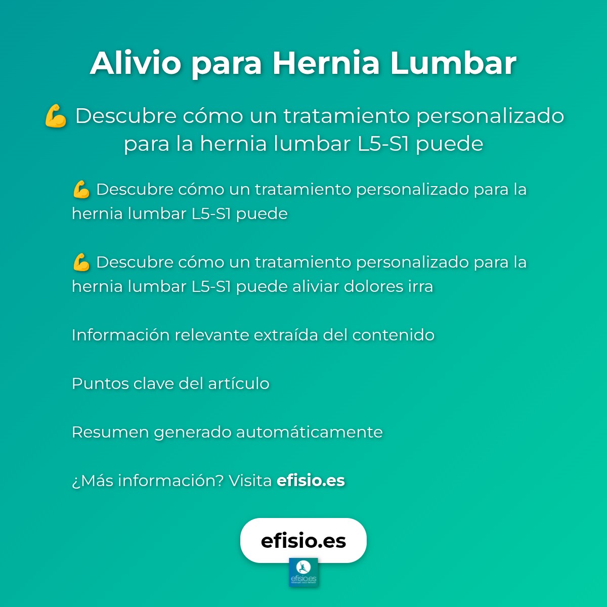 Alivio para Hernia Lumbar