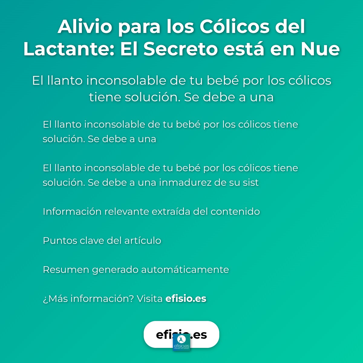 Alivio para los Cólicos del Lactante: El Secreto está en Nuestras Manos