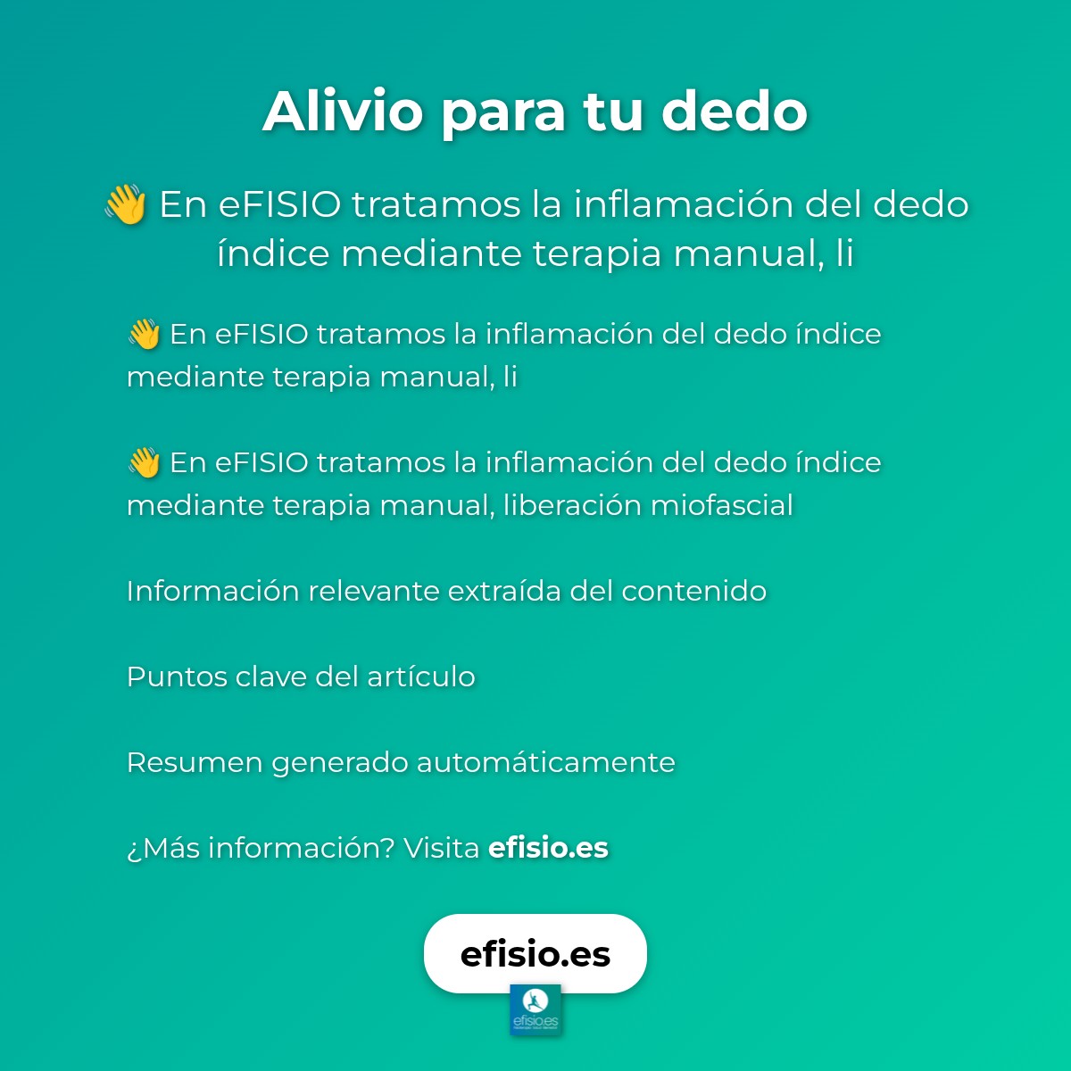 Alivio para tu dedo