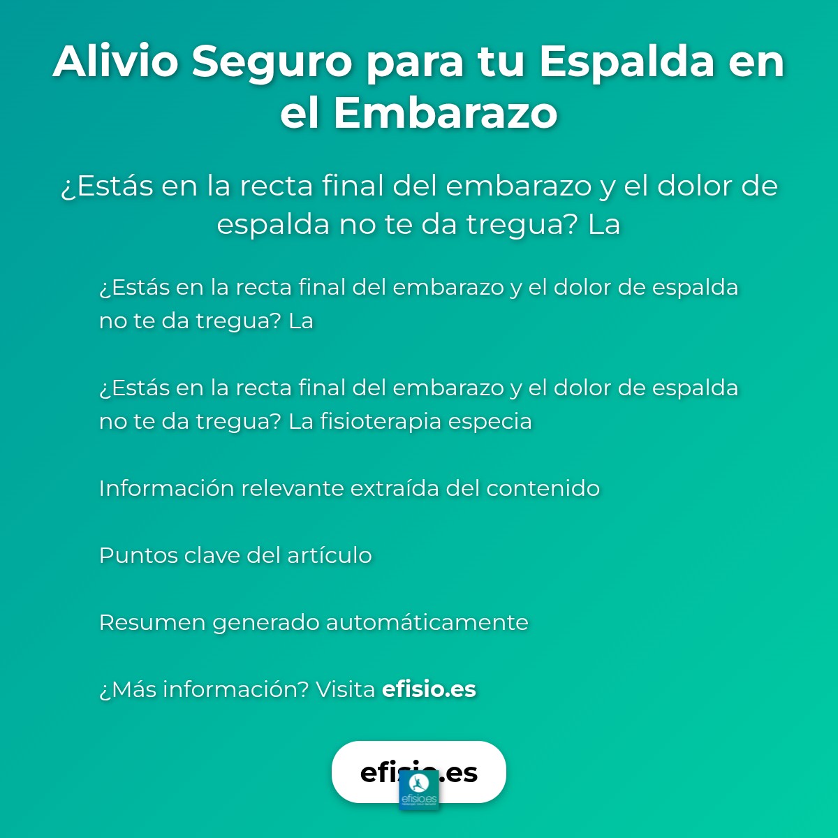 Alivio Seguro para tu Espalda en el Embarazo