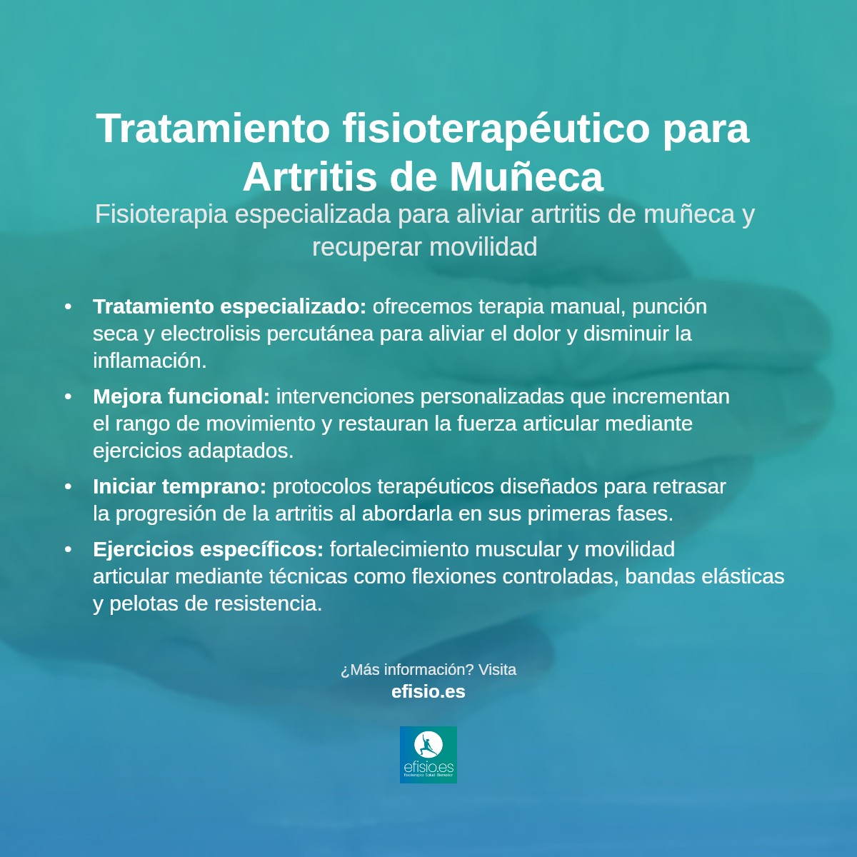 Imagen resumen sobre Artritis de Muñeca