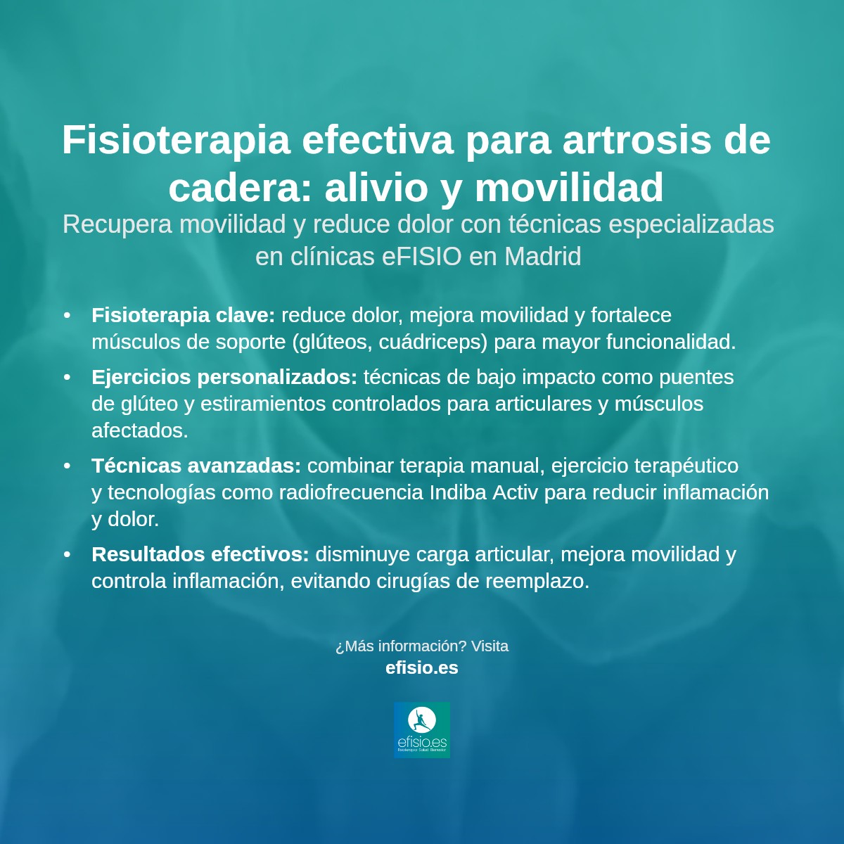 Imagen resumen sobre Artrosis de cadera