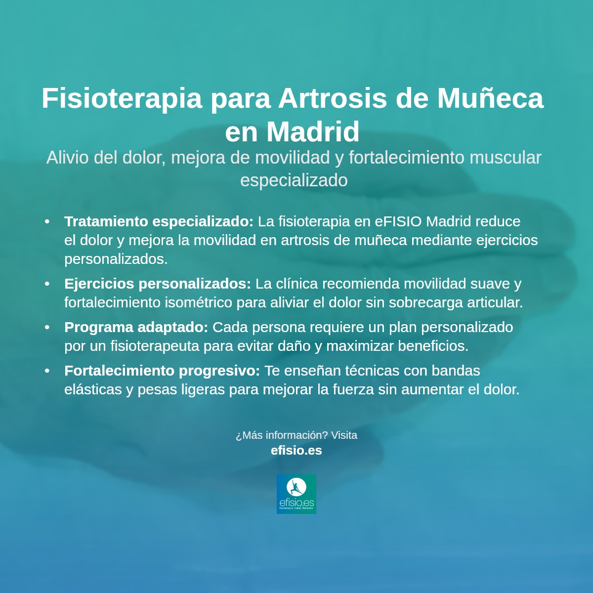 Imagen resumen sobre Artrosis de muñeca