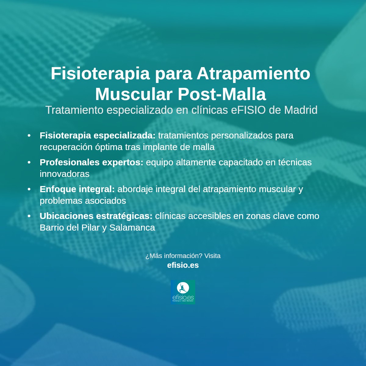 Imagen resumen sobre Atrapamiento Muscular Post-Implantación de Malla Herniaria