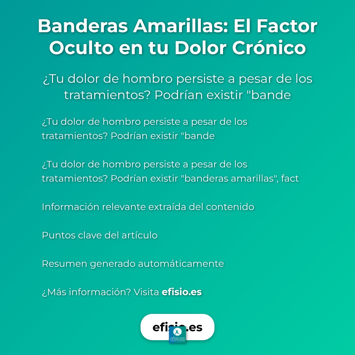 Banderas Amarillas: El Factor Oculto en tu Dolor Crónico