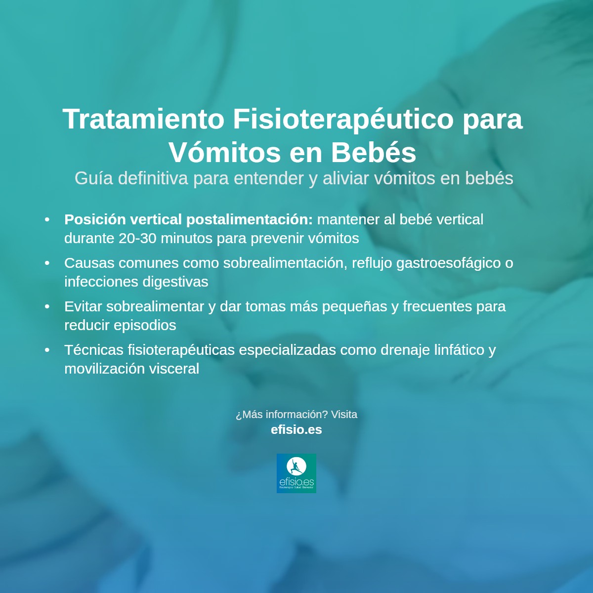 Imagen resumen sobre Bebé Vomita