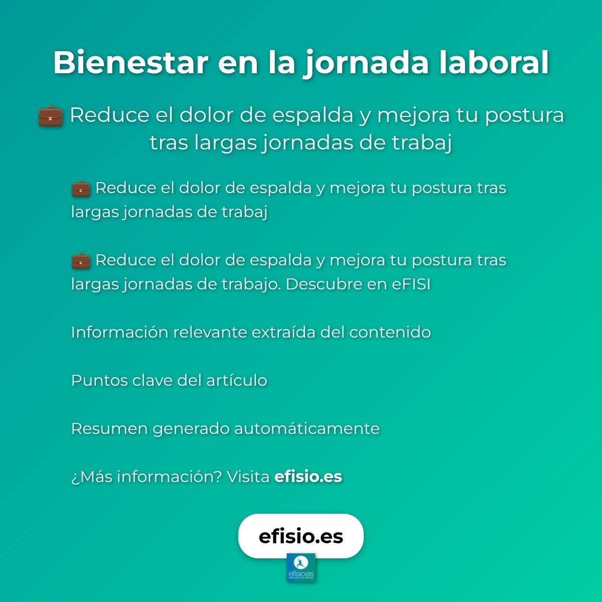 Bienestar en la jornada laboral