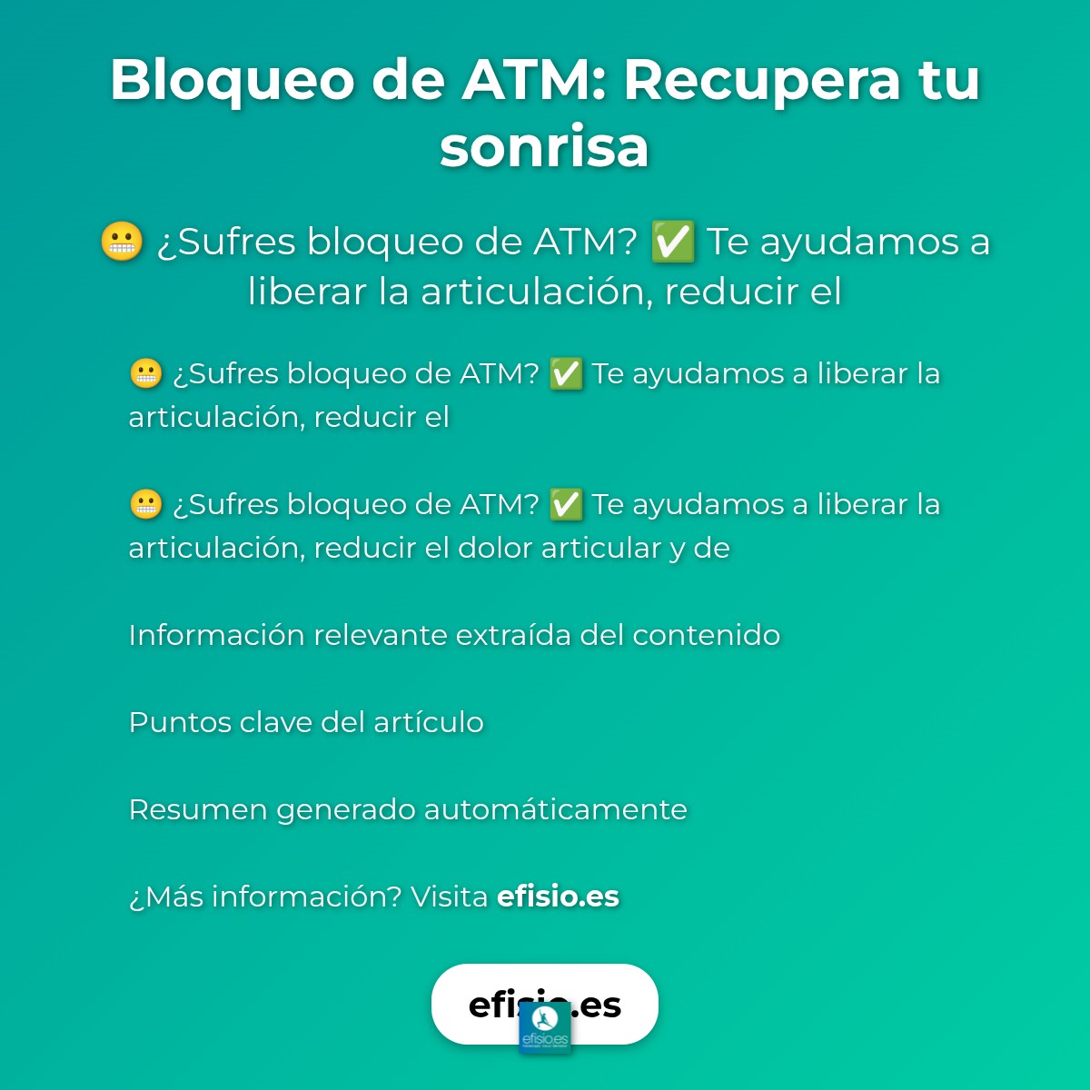 Bloqueo de ATM: Recupera tu sonrisa