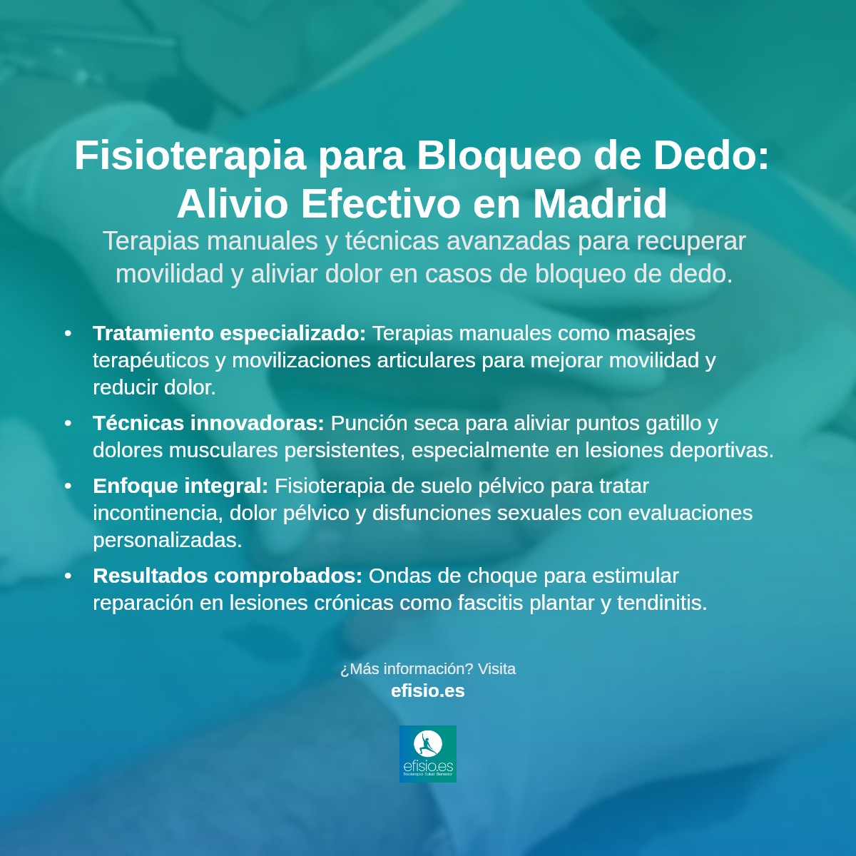Imagen resumen sobre Bloqueo dedo de la mano