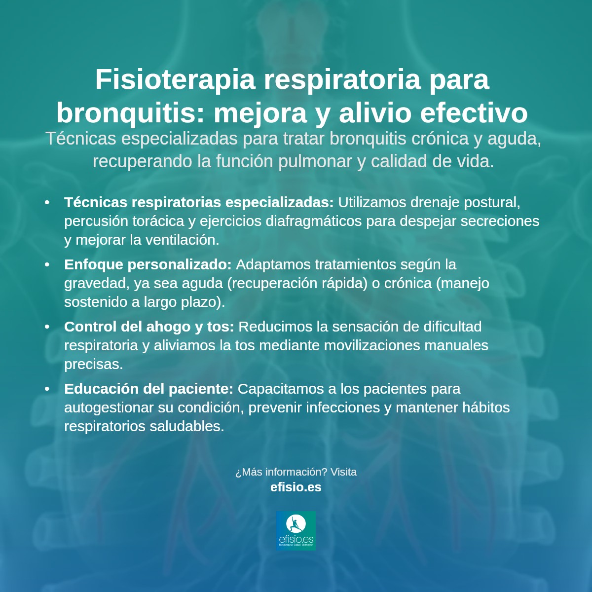 Imagen resumen sobre Bronquitis Crónica y Aguda