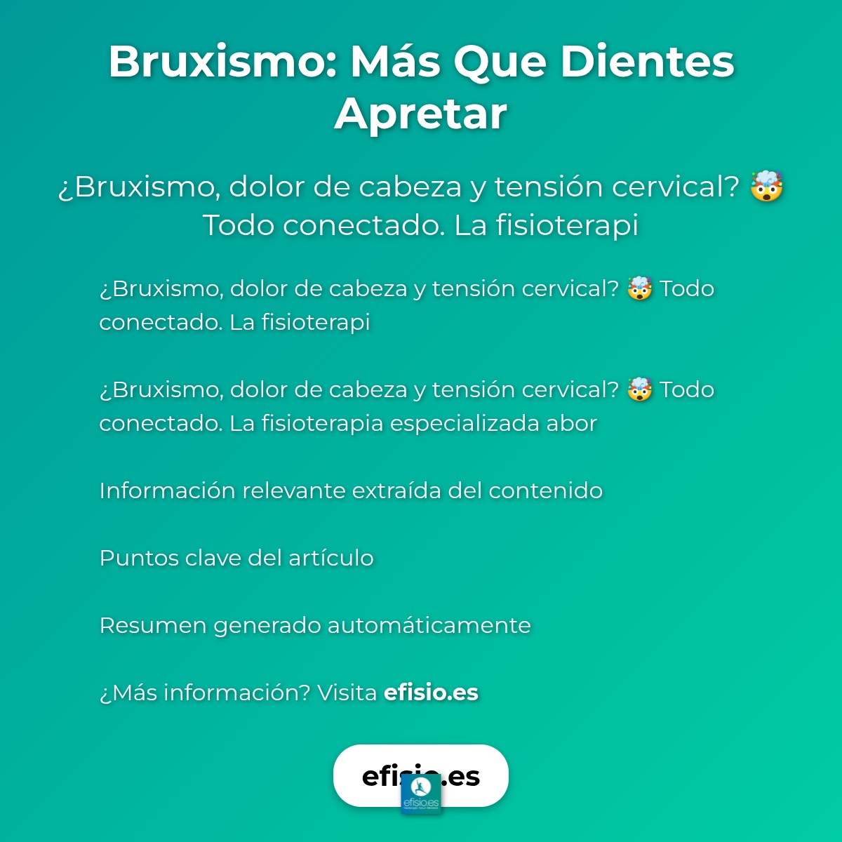 Bruxismo: Más Que Dientes Apretar