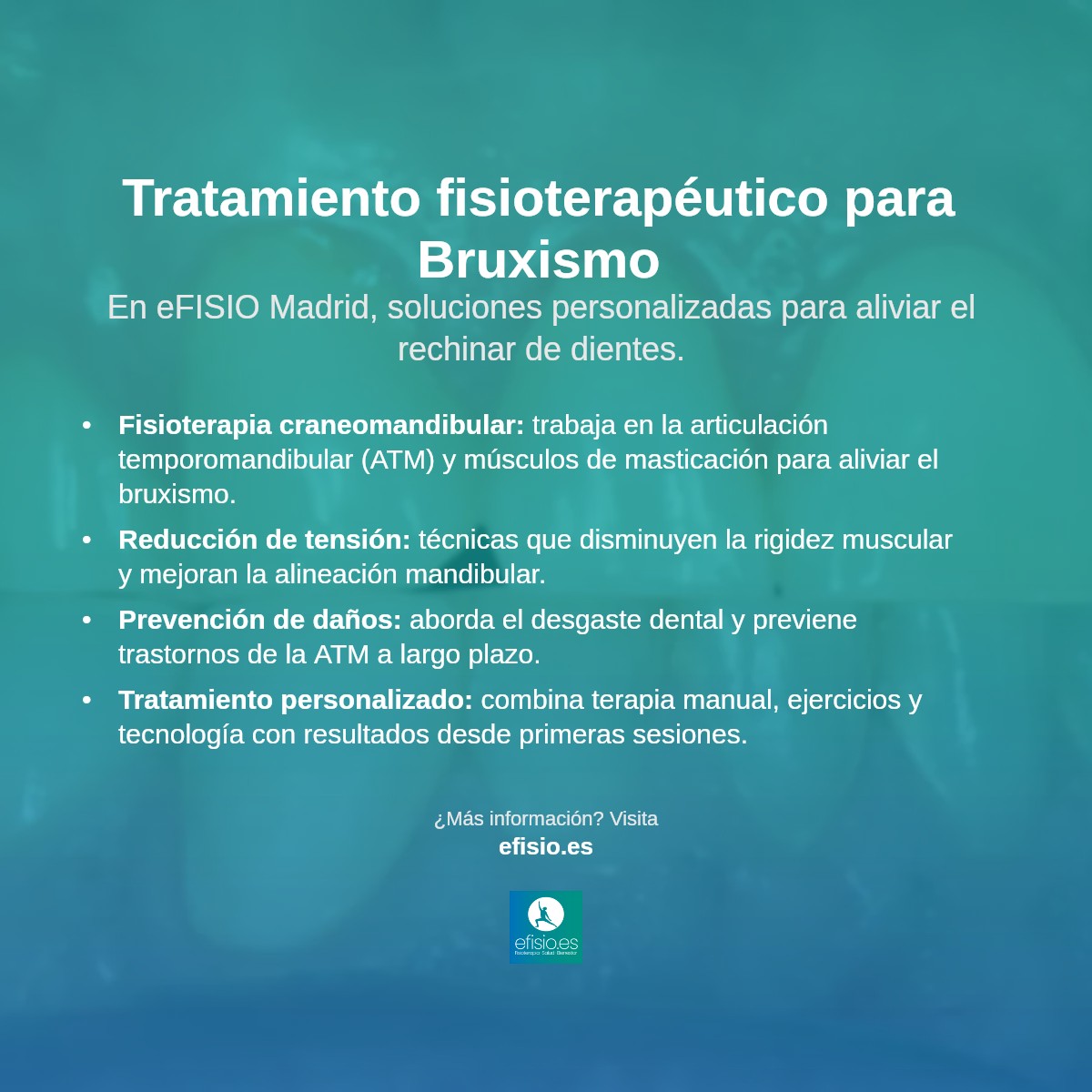 Imagen resumen sobre Bruxismo (rechinar de dientes)