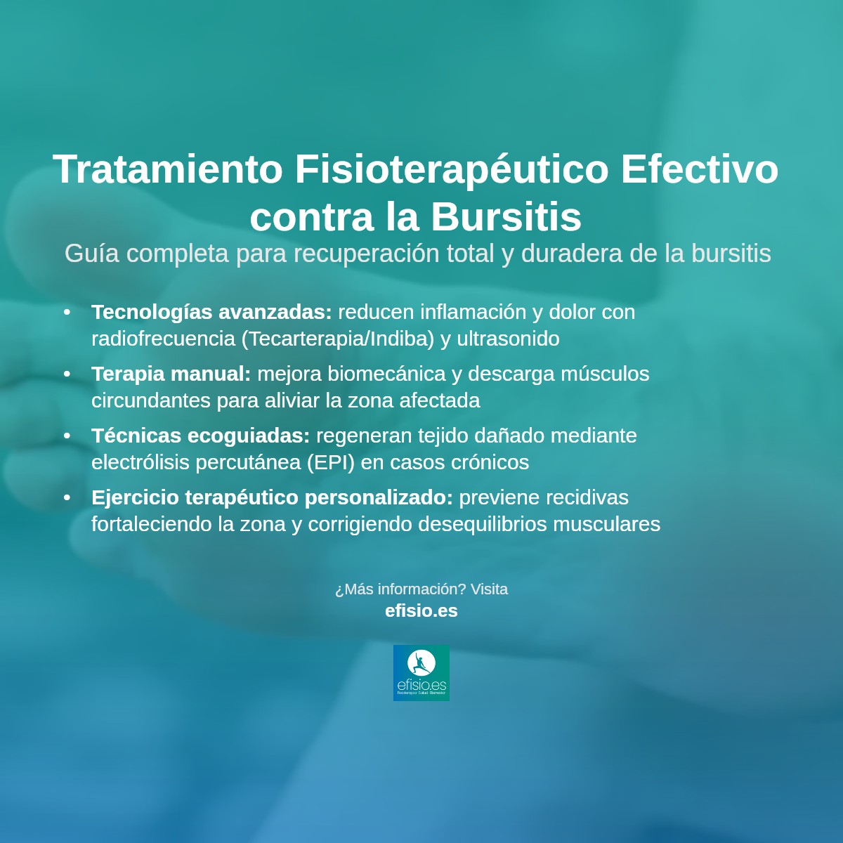 Imagen resumen sobre Bursitis