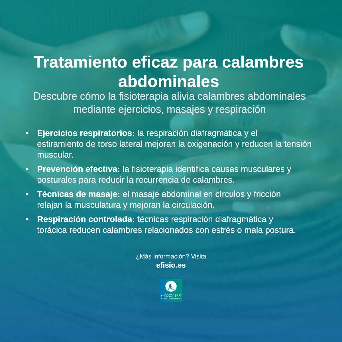 Imagen resumen sobre Calambres en el abdomen
