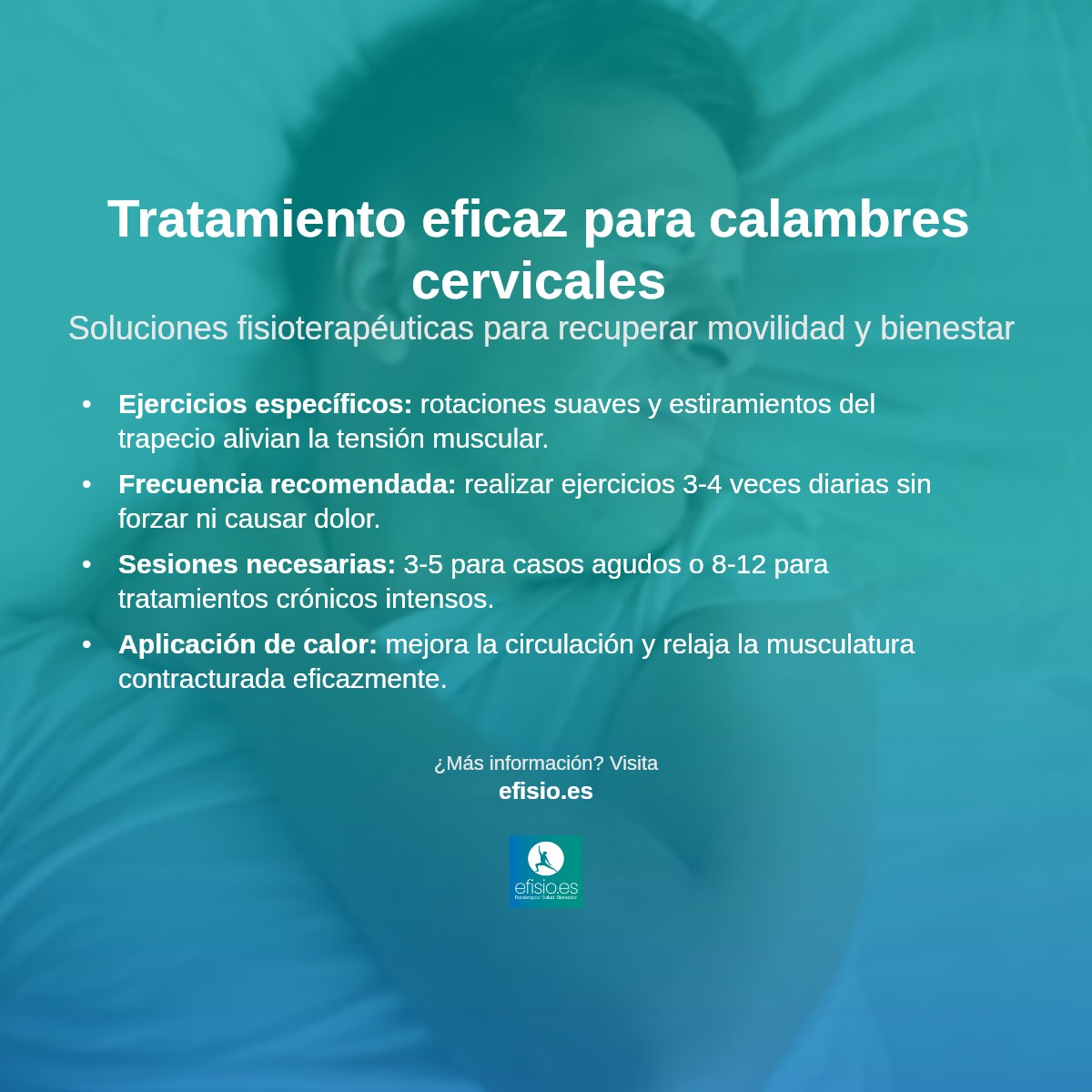 Imagen resumen sobre Calambres en el cuello