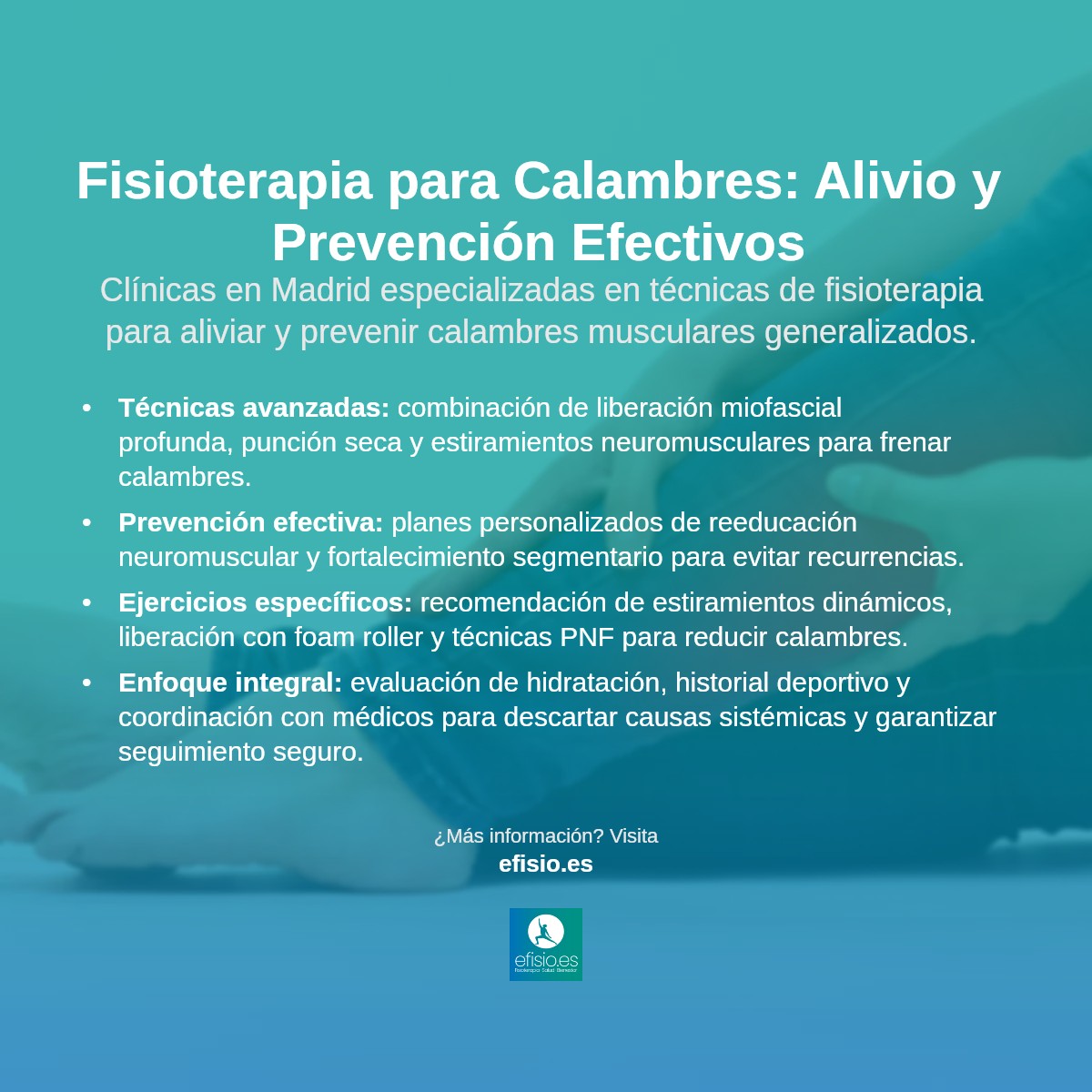 Imagen resumen sobre Calambres en el cuerpo