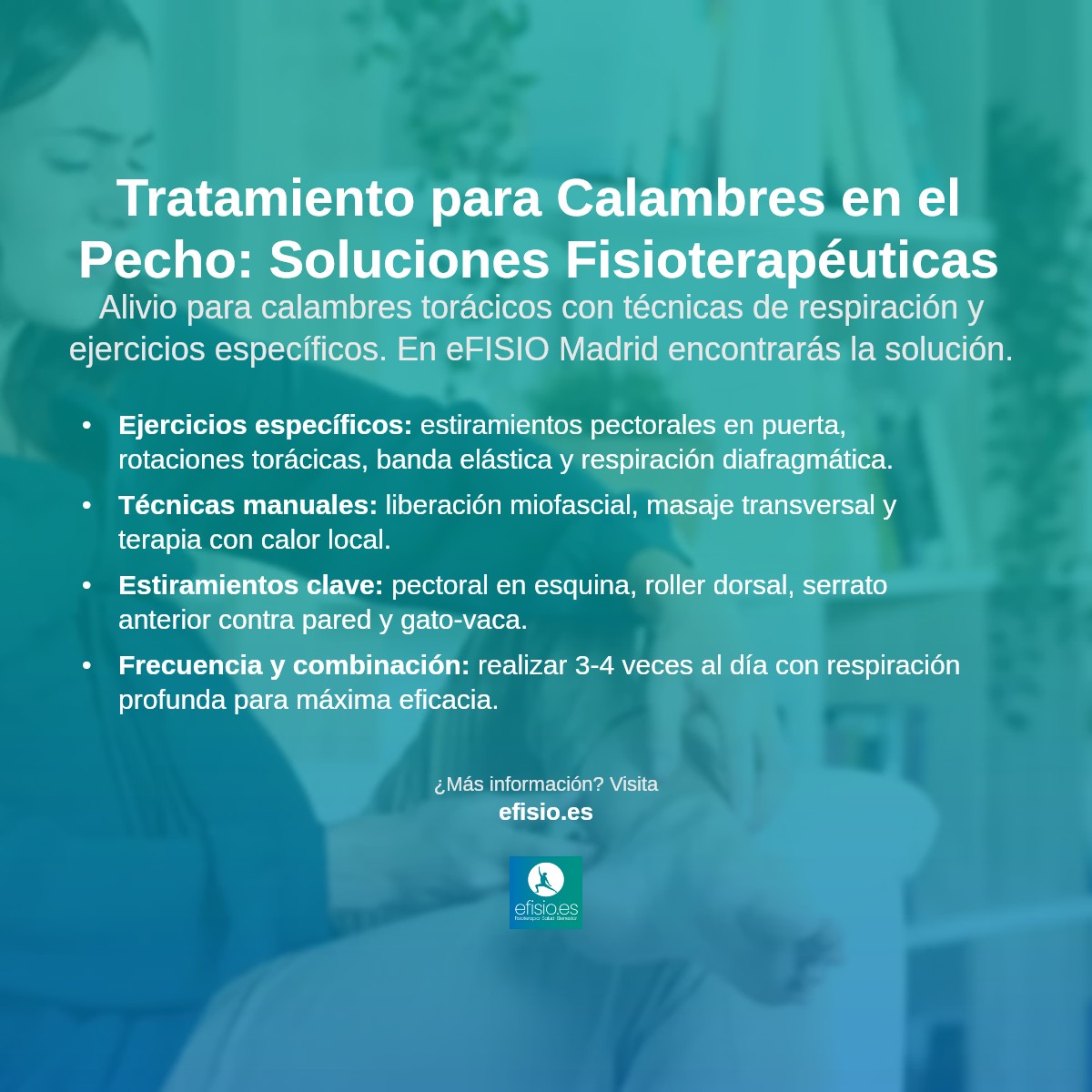 Imagen resumen sobre Calambres en el pecho