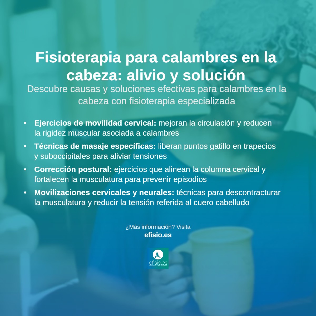 Imagen resumen sobre Calambres en la cabeza