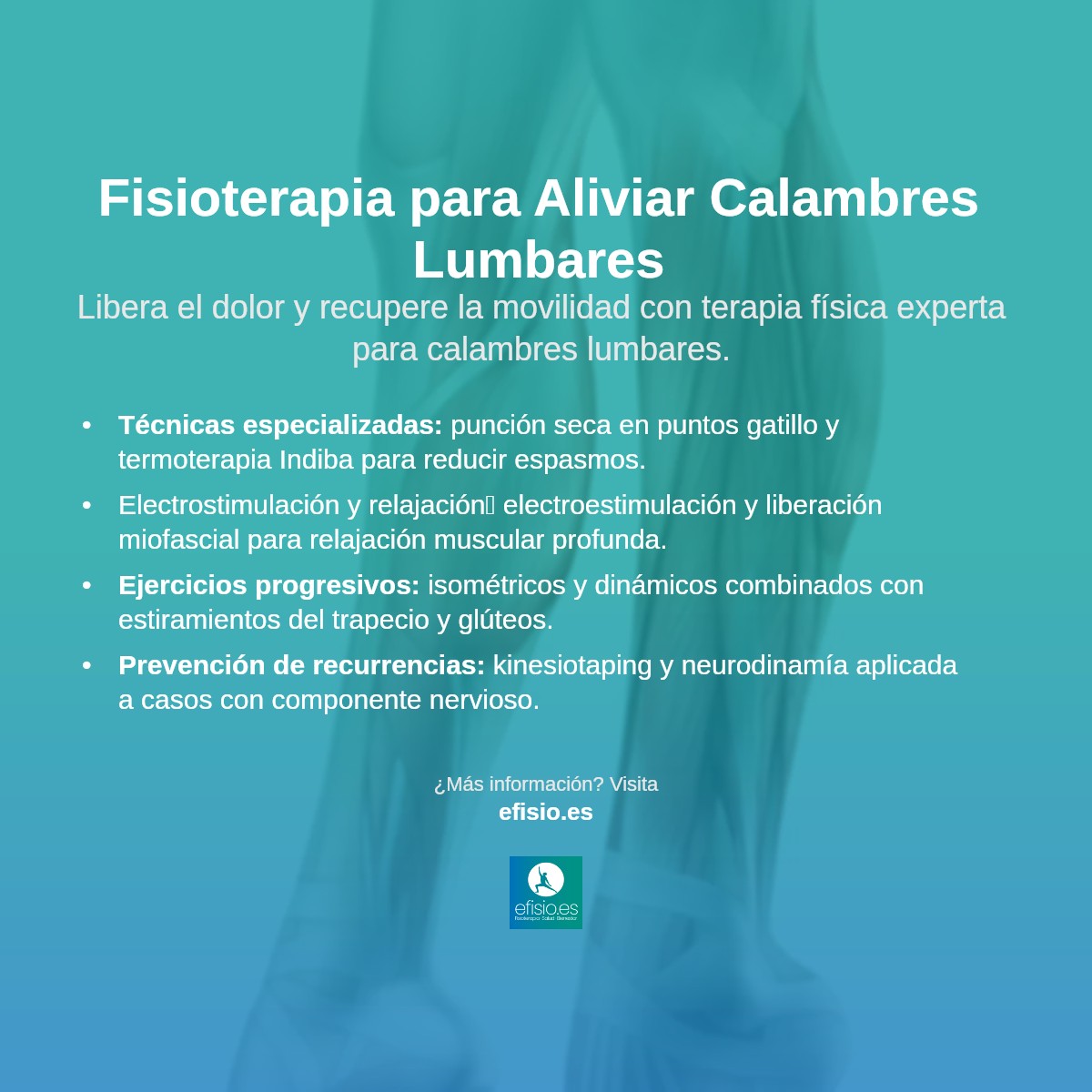 Imagen resumen sobre Calambres en la espalda