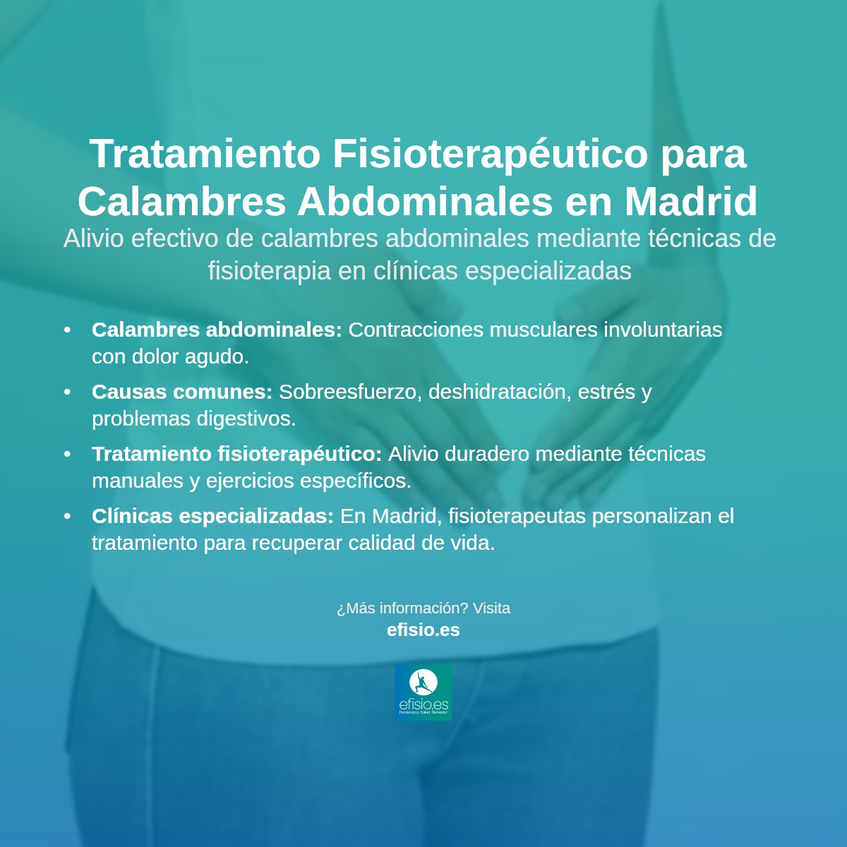 Imagen resumen sobre Calambres en la tripa