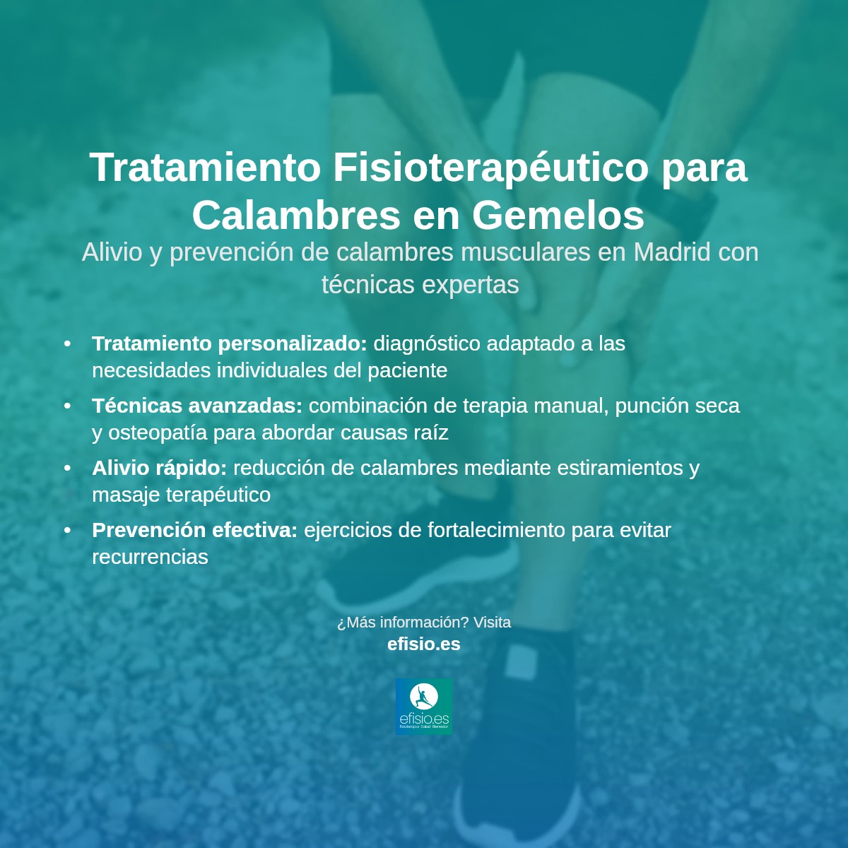 Imagen resumen sobre Calambres en los gemelos