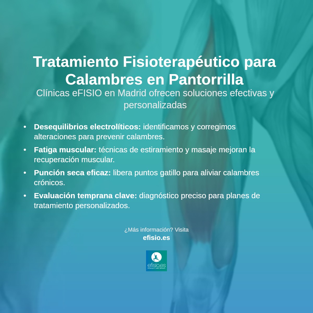 Imagen resumen sobre Calambres Musculares en la Pantorrilla