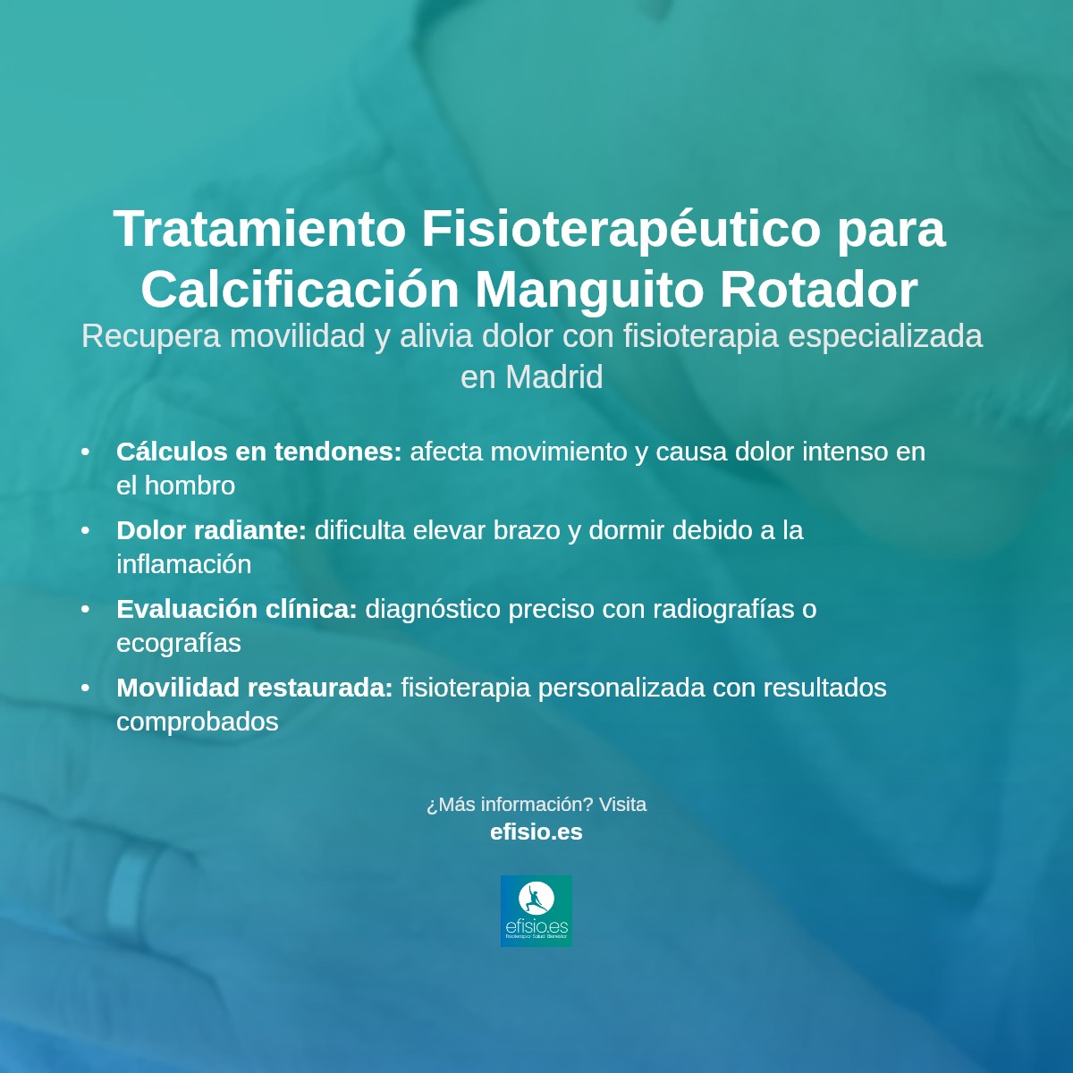 Imagen resumen sobre Calcificación manguito rotador