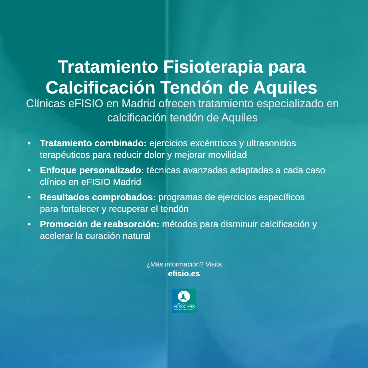 Imagen resumen sobre Calcificación tendón de aquiles