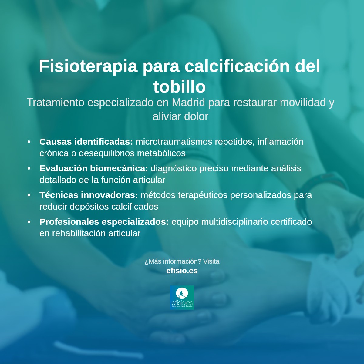 Imagen resumen sobre Calcificación tobillo