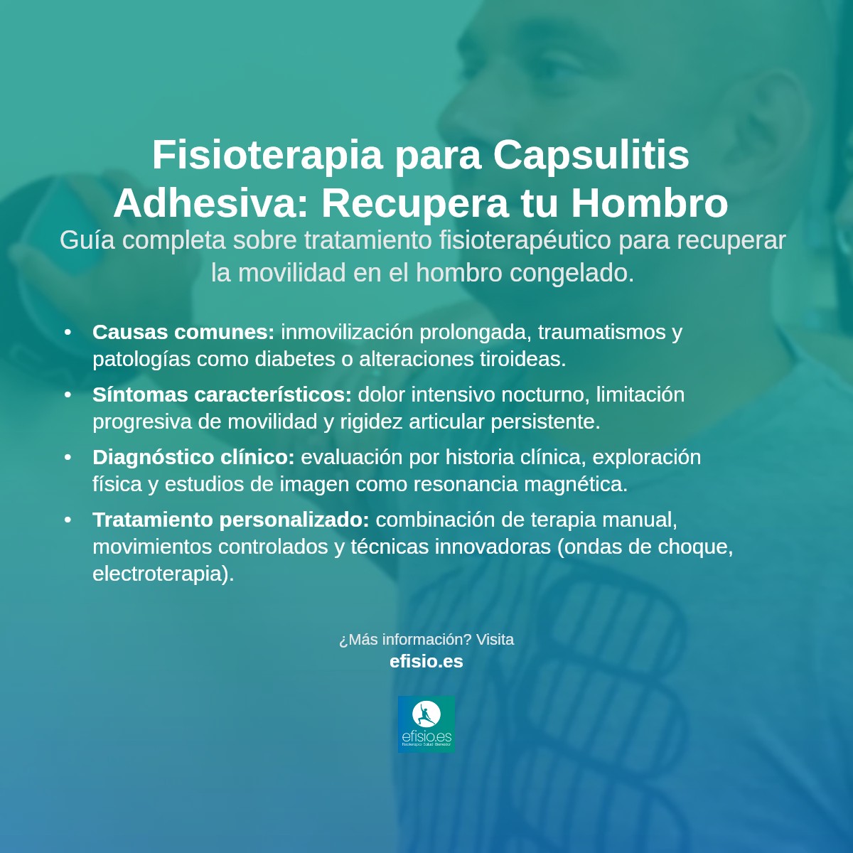 Imagen resumen sobre Capsulitis Adhesiva