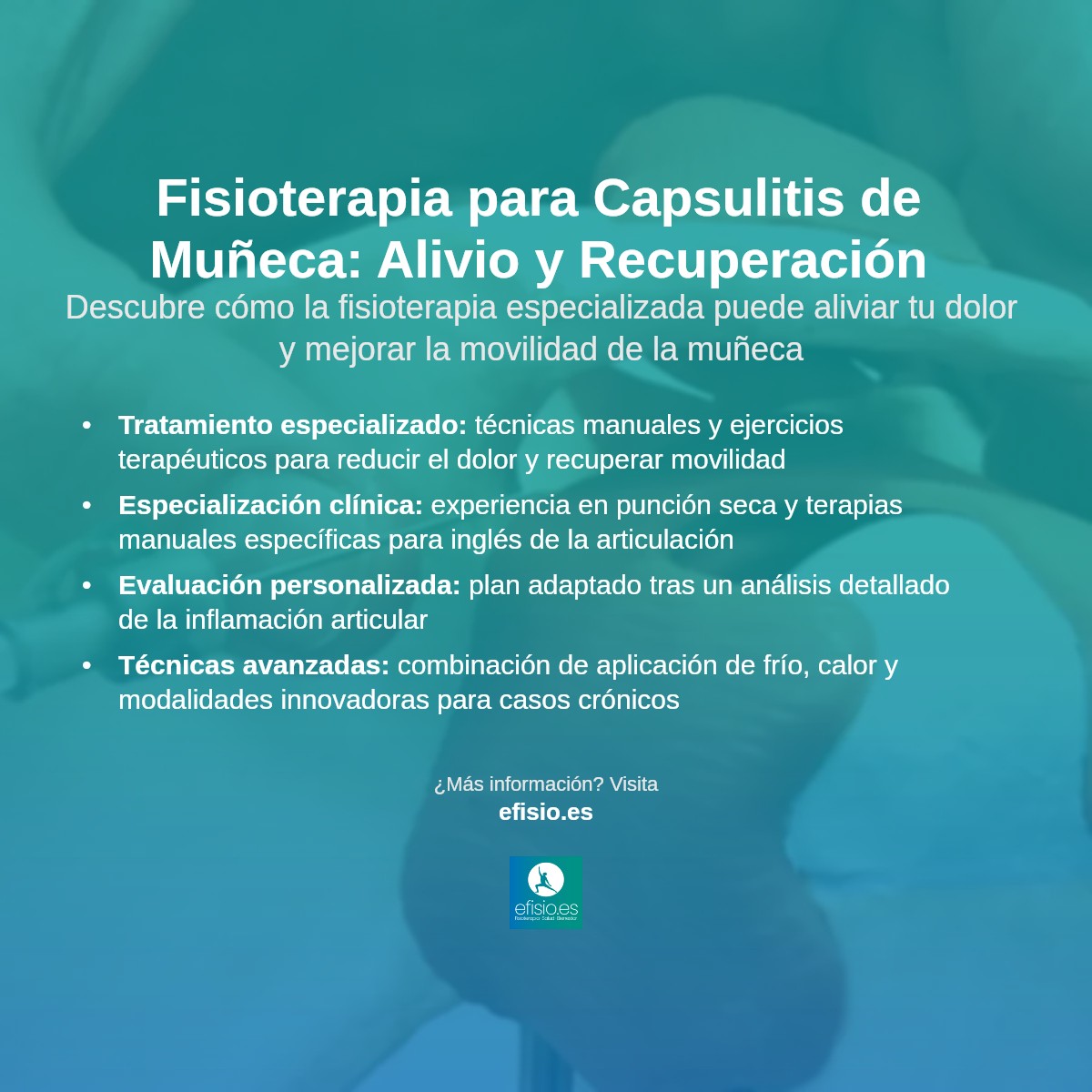 Imagen resumen sobre Capsulitis de Muñeca