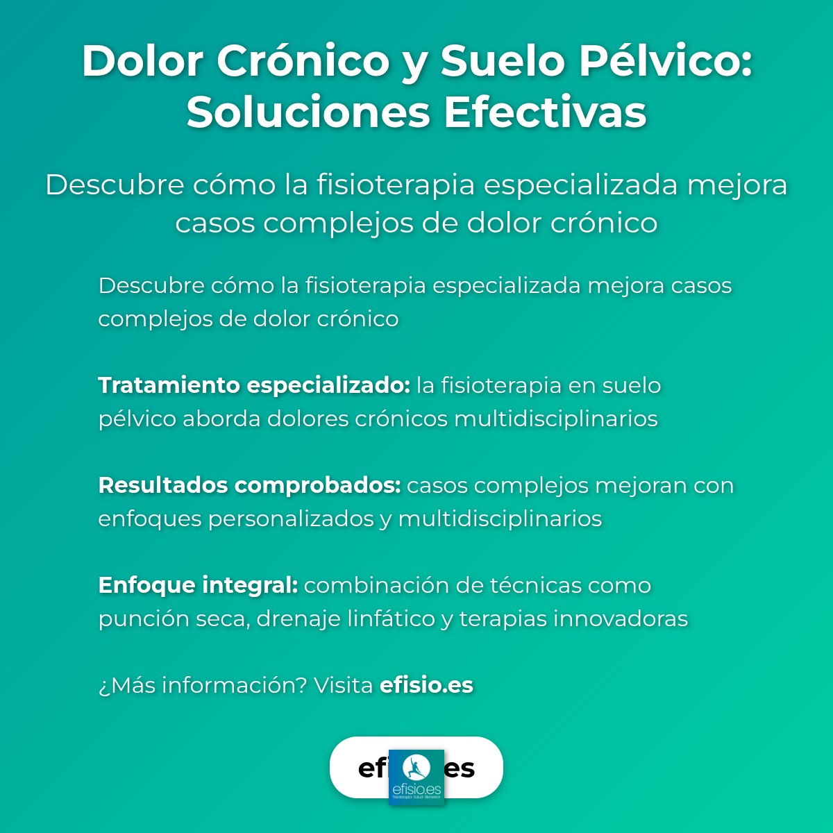 Imagen resumen sobre Caso de Éxito: Dolor Crónico y Suelo Pélvico | eFISIO