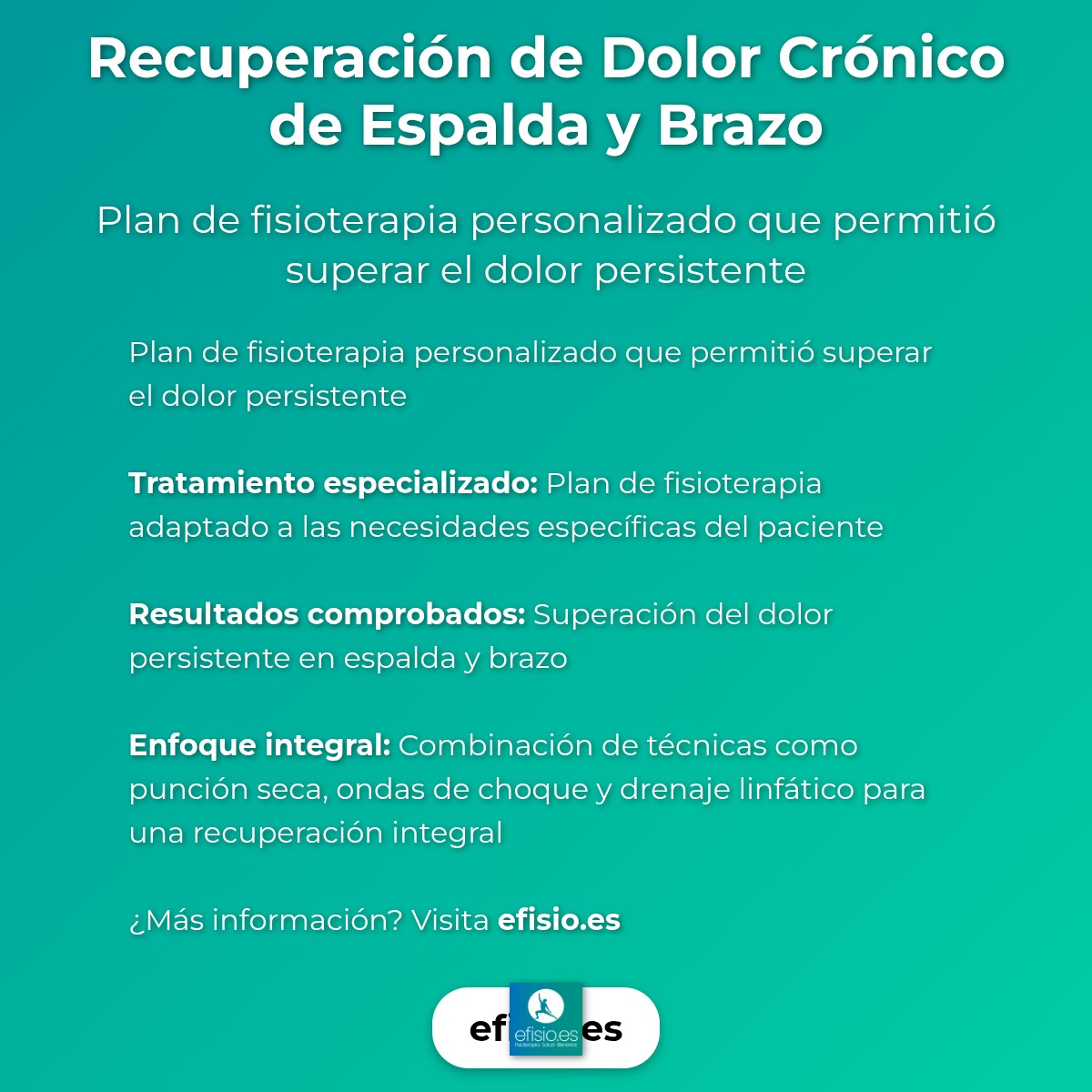 Imagen resumen sobre Caso de Éxito: Recuperación de Dolor Crónico de Espalda y Brazo