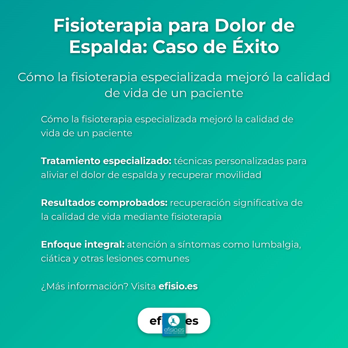 Imagen resumen sobre Caso de Éxito: Recuperación de Dolor de Espalda