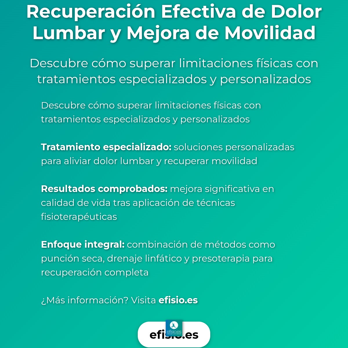 Imagen resumen sobre Caso de Éxito: Recuperación Dolor Lumbar y Movilidad