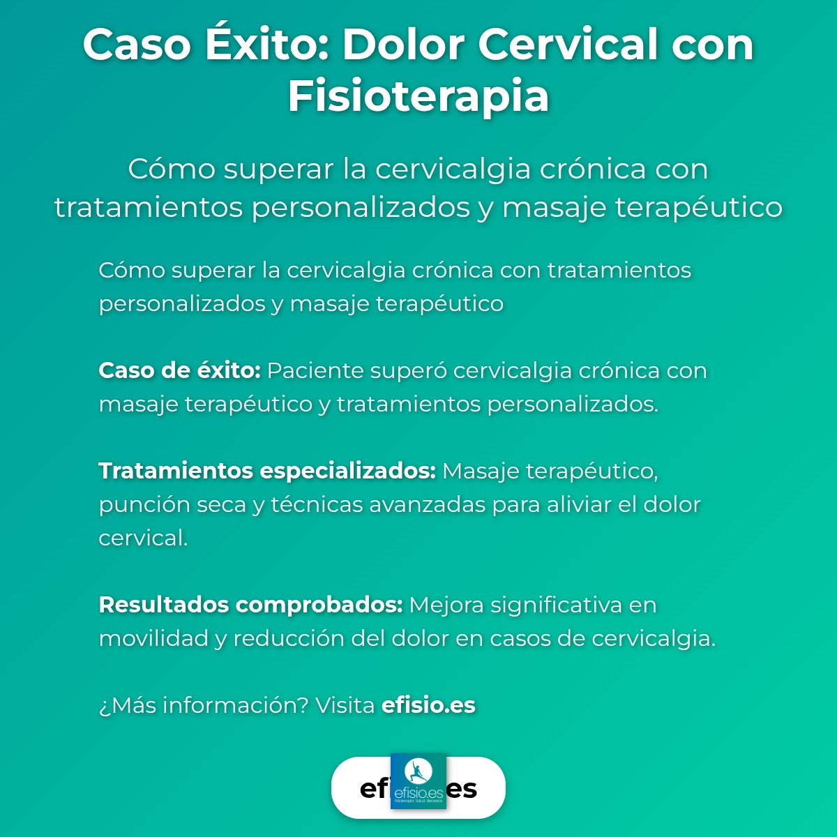Imagen resumen sobre Caso Éxito: Dolor Cervical con Fisioterapia