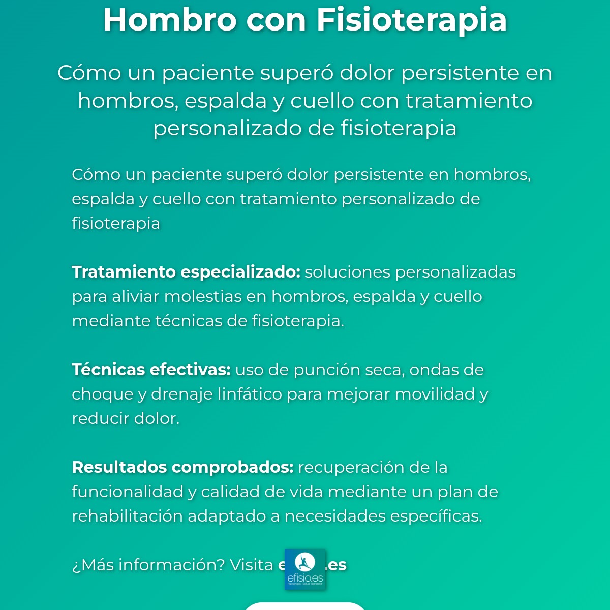 Imagen resumen sobre Caso Éxito: Dolor Crónico en Hombro con Fisioterapia
