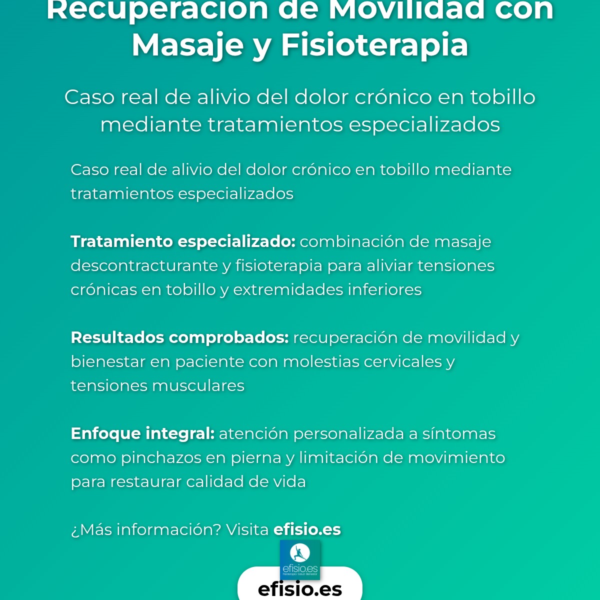 Imagen resumen sobre Caso Éxito: Dolor Crónico en Tobillo con Masaje