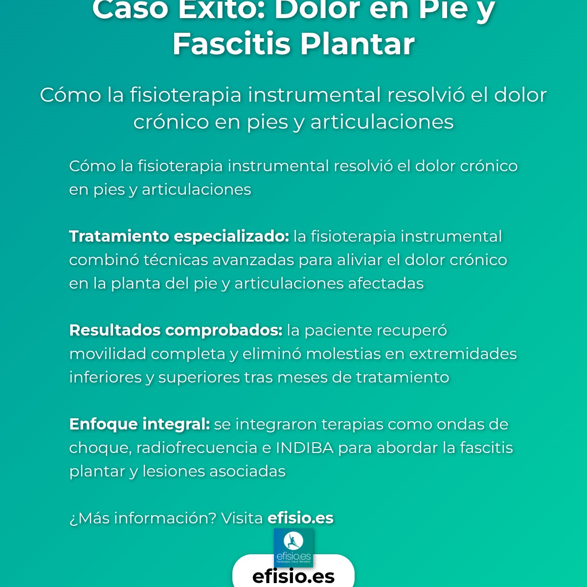 Imagen resumen sobre Caso Éxito: Dolor en Pie y Fascitis Plantar