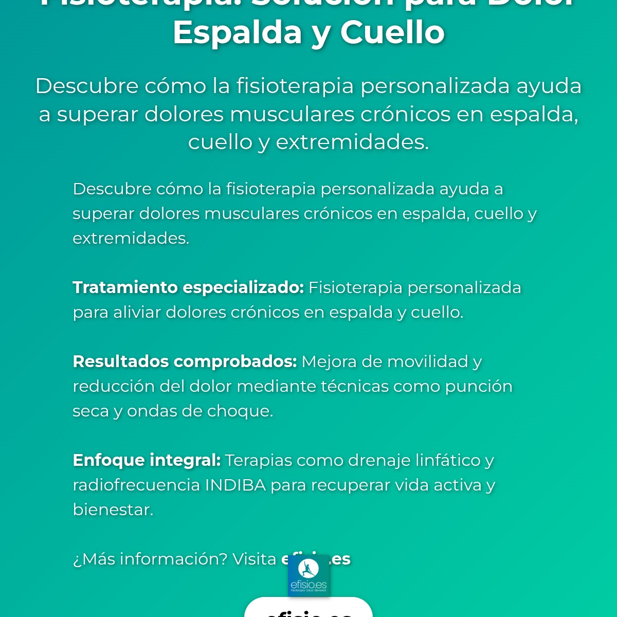 Imagen resumen sobre Caso Éxito: Dolor Espalda y Cuello Fisioterapia