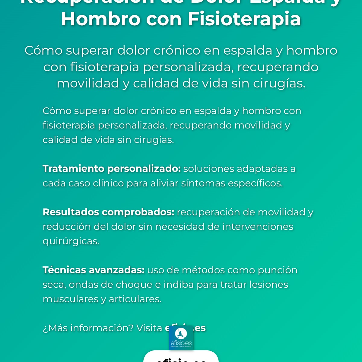 Imagen resumen sobre Caso Éxito: Dolor Espalda y Hombro con Fisioterapia