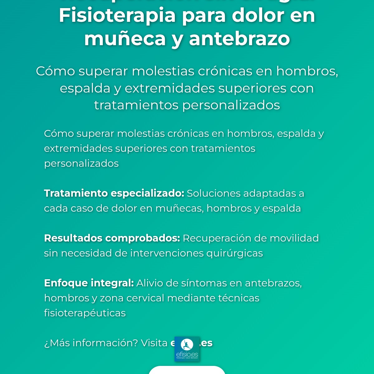 Imagen resumen sobre Caso Éxito: Dolor Muñeca y Antebrazo con Fisioterapia