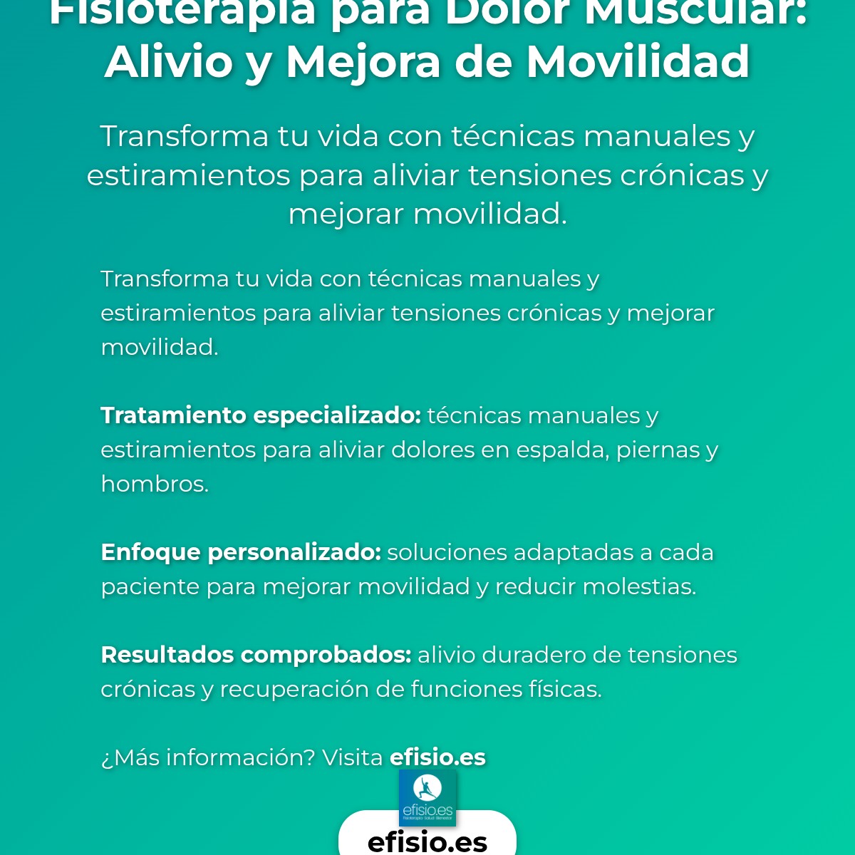 Imagen resumen sobre Caso Éxito: Fisioterapia Dolores Musculares